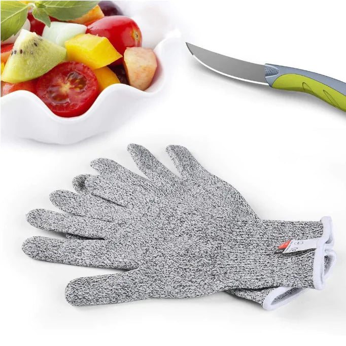1 Pair Level 5 Anti-Cut Gloves for Kitchen and Gardening
